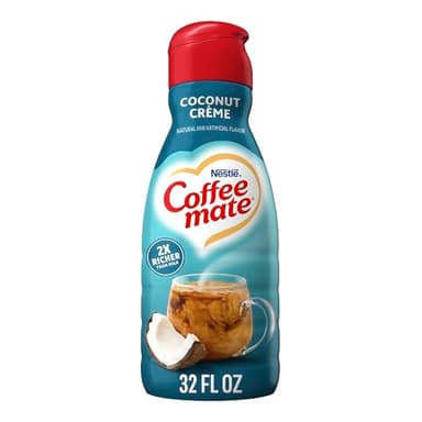 Coffee Mate Coconut Crème Flavored Coffee Creamer, Non-Dairy, Gluten-Free, 63 Servings 32 fl oz