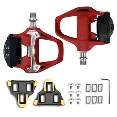WOWSPORT SPD-SL Road Bike Pedals - Lightweight Clipless Pedals with 3-Bolt Cleats, Sealed Bearings & Nylon Composite | Shimano SPD SL Compatible