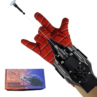 HNCSFW Spider Silk Launcher for Kids,Web Shooters- USB Type c Charging, Launch Distance 8ft - Can Grab Small Objects-Variety of Play Modes ((Black))