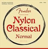 Fender Nylon Acoustic Strings, 100 Clear/Silver, Tie End .028-.043