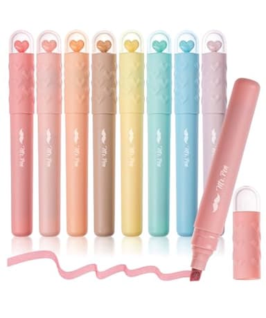 Mr. Pen- Aesthetic Highlighters, 8 Pack, Chisel Tip, Vintage Pastels Colors, Cute Highlighters Colors, Mother's Day