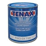 FVLFIL Tenax Tixo EX Knife Grade Transparent - 1 Liter. for Granite, Marble, Engineered Stone, Quartz, Quartzite, Stone