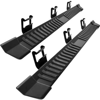 COMNOVA Pair Running Board Nerf Bar Compatible with 15-26 Ford F150 Superduty Crew Cab（4 Full Size Doors） Rocker Slider Side Steps,Width 6 Inches V Style.with OE Style Brackets