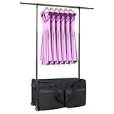 Univivi 29" Dance Bag With Garment Rack,Extendable Width and Ultra High Rack Dance Competition Dance Bag for Travel with Garment Rack and Rolling Wheels, Collapsible Luggage Closet Dance Suitcase