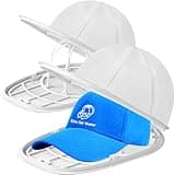 Hat Washer Cage Hats Cleaner, Hat Washer for baseball caps for Washing Machine or Dishwasher, Ball Cap Washer Frame for Flat & Curved Hats.2-Pack White