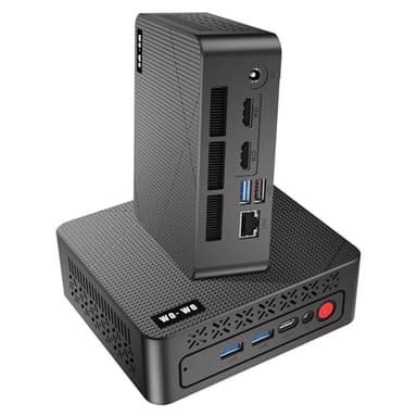 wo-we P6 AMD Ryzen 5 3550H Gaming Mini PC (Beats N150/N100/N97),16GB RAM 512GB SSD 4C/8T,4K Triple Displays, Light Gaming Mini Computers Home Theater Office Business Education