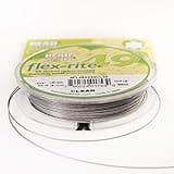 The Beadsmith Flex-Rite Wire – 49 Strand, Nylon Coated, Stainless Steel Beading Wire – Clear Color, .024” Diameter, 30-Foot Spool – Flexible Wire for Necklace, Bracelet and Jewelry Making