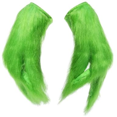 Bzeumk Green Monster Furry Gloves Costumes Accessories for Christmas Halloween