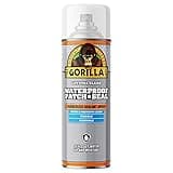 Gorilla Waterproof Patch & Seal Rubberized Sealant Spray, Crystal Clear, 14 Ounce (Pack of 1) - Seals Out Water, Air, and Moisture