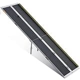 VNN Portable Wheelchair Ramp 10FT, Non-Slip Aluminum Folding Handicap Ramp, Door Threshold Wheelchair Ramps for Home, Wheel Chair Ramp for Home Steps, Scooter Ramp for Car, Doorways, Curbs, Stairs
