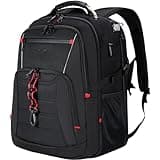 KROSER Travel Laptop Backpack 18.4 inch XXXL Computer Backpack Stylish College Backpack with RFID Pockets USB Charging Port REFLECTIVE STRIPS Water-Repellent Day pack for Business/Men