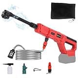Cordless Pressure Washer for Milwaukee M18 Battery, 900 PSI Portable Power Washer with 6-in-1 Nozzle, 1.0 GPM Foam Cannon Power Pressure Washer for Car Floor Fence Wall Cleaning (Battery Not Included)