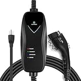 Lectron Level 1 EV Charger - ETL Certified, 110V, 15 Amp, 16 ft Extension Cord & J1772 Cable - Portable Electric Car Charger for J1772 EVs with NEMA 5-15 Plug