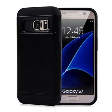 Ueokeird Case for Galaxy S7 Case, Samsung S7 SM-G930FD Wallet Case, Card Holder Heavy Duty Protective Dual Layer Shockproof Hidden Card Slot Slim Phone Cover Cases for Samsung Galaxy S7 Black