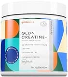 GLDN Creatine - Creatine Monohydrate with HMB for sustained Muscle Support and Recovery with Vitamin D3 and K2 for Bone and Joint Health - Designed for Women and Men - Unflavored Powder - 30 Serve