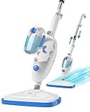 Steam Mop for Hardwood Floor Cleaning, Floor Steamer Cleaner Lightweight for Vinyl, Laminate, Carpet, Tile Hard Floors w/Adjustable Steam Modes & Height, 23ft Cord, 2 Washable Pad