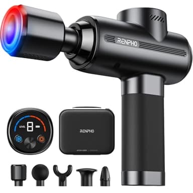 RENPHO Active Thermacool 2 Massage Gun with Heat and Cold, Mothers Day Gifts [2026 Upgraded] Percussion Deep Tissue Handheld Neck Massager, FSA Approved, Muscle Masajeador for Men Women Athletes HSA