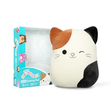 Squishmallows Cam The Cat by Relatable, Microwavable Heating Pad for Period Cramps, Easter Basket Stuffer Plushie, Easter Gift Ideas for Teens and Kids, Includes 1 Lavender Scented Heating Pad