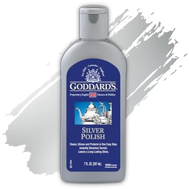 Goddard's Silver Polish Liquid - Silver Cleaner and Polish for Jewelry, Silverware, Ornaments, Accessories, Antiques & More - All-in-One Tarnish Remover Solution, 7 oz
