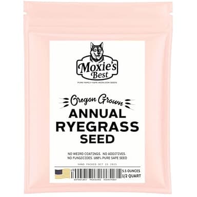 Annual Ryegrass Seed Wild Pure Native Sprouts Grass in 3-6 Days Farm Fresh with Zero additives – 8 oz 70000 Seeds 1/2 Quart Grown and Packed in The USA