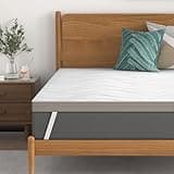 Sleepmax Extra Firm Mattress Topper 3 Inch Queen Size - Firm Mattress Pad Bed Topper for Pain Relief - High Density Foam with Washable Cover - No Odor, CertiPUR-US Certified