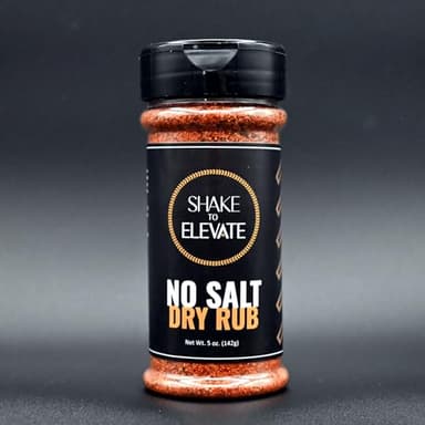 Shake to Elevate – No Salt Seasoning | All-Purpose Seasoning | Bold Flavor | BBQ Dry Rub | Heart Healthy | Diet Friendly | No Chemical Additives | No Preservatives | No Artificial Colors | All Natural Ingredients Listed (Standard Shaker (8.4floz), No Salt BBQ Dry Rub (Original))