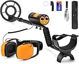 Hazlewolke Underwater Metal Detector, 130ft Waterproof Metal Detector with Pinpoint Mode, 10” Depth Metal Detectors for Adults Professional, Detector De Metales Oro Y Plata