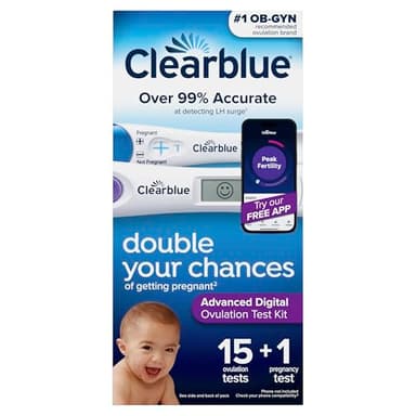 Clearblue Advanced Digital Ovulation Test Kit, 16 Count