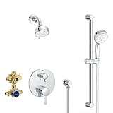 GROHE 29429000 Cosmopolitan Shower Set, Starlight Chrome
