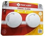 First Alert 10 Year Photoelectric Smoke Alarm 2 Pack,