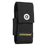 LEATHERMAN, Premium Nylon Snap Sheath with Pockets, Fits 4" to 4.5” Multi-Tools, Black, Medium