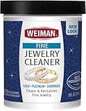 Weiman Fine Jewelry Cleaner Liquid with Cleaning Brush – Restores Shine & Brilliance to Gold, Platinum, Precious Gemstones & Diamond Jewelry, 6 Oz