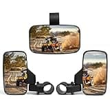 UTV Rear View Mirror And Center View Mirror With 1.75" to 2" Roll Bar Cage Mount Compatible with Polaris RZR, Commander Maverick X3, Viking, Yamaha Rhino, Kawasaki Teryx