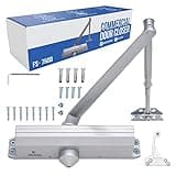 FORTSTRONG Commercial Door Closer Heavy Duty (Silver) - Automatic Door Closer - UL Listed Grade 1 ADA Hydraulic Door Closers Commercial Certified - FS-7600