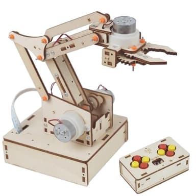 Robot Arm Kits Robotics for Kids Ages 8-12-14-16 Teens Adults STEM Toys Building Engineering 9 10 11 13 14 15 16+ Year Old Boys Grils Gifts Easter Basket Stuffers DIY Craft Science Circuit Project