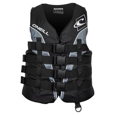 O'Neill Men's Superlite USCG Life Vest,Black/Black/Smoke:White,3XL