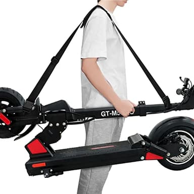 Archerest Kick Scooter Straps, Adjustable Carrying Strap with Non-slip Shoulder Pad, Compatible with Segway Es1/es2/es2 Pro/es4/f30/f40/e8/e10/c10/e22/e25/max Mijia M365 (Black)