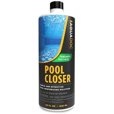 AquaDoc All-in-One Pool Closing Kit Chemical - 32oz - Treats up to 30,000 Gallons - Pool Winterizing Kit for Above Ground and Inground Pools - Winter Closing Chemicals Made in USA