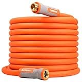 YAMATIC Garden Hose 5/8 in x 75 ft, Ergonomic Swivel Fittings, Burst 600 PSI,Heavy Duty, Flexible and Lightweight Water Hose