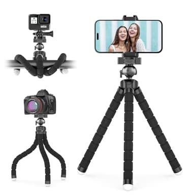 UBeesize Phone Tripod Pro S, Flexible Desk Stand with Wireless Remote, Mini Holder for Camera and GoPro