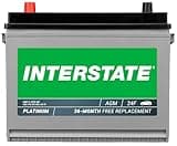 Interstate Batteries Automotive Battery 12V 70Ah (Group Size 24F) 710CCA SLI AGM Auto Battery Replacement for Cars, SUVs, Sedans, Trucks (MTX-24F)