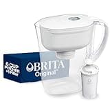 Brita Metro Water Filter Pitcher with SmartLight Change Indicator, BPA-Free, Replaces 1,800 Plastic Water Bottles a Year, Lasts Two Months, Includes 1 Filter, Small - 6-Cup Capacity, White