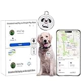 Dog Tracker-Airtag Dog Collar-Android Airtag-GPS Tracker for Dogs-Pet Tracker | Android and iOS Universal | No Charging Required | No Monthly Fee | Works with Any Collar