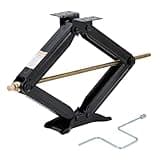 GarveeTech Camper Trailer Stabilizer Leveling Scissor Jacks,Car Scissor Lift Jack 4"-24" Height Adjustable, 7500 Lbs Heavy Duty RV Scissor Jack with Crank Handle for Travel Trailer Camper