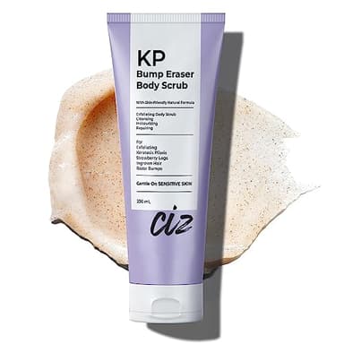 BellamiLuxx KP Bump Eraser Body Scrub: Exfoliating Keratosis Pilaris, Strawberry Skin Treatment - Smooths Rough, Bumpy, Dry Skin on Arms, Legs, Buttocks - KP Scrub Wash Helps Reduce Ingrown Hair Bumps