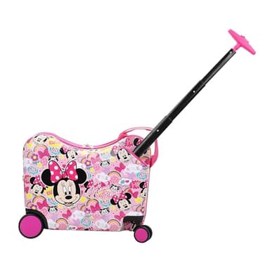 Bioworld Minnie Mouse Ride-On 18" Suitcase For Kids & Toddlers