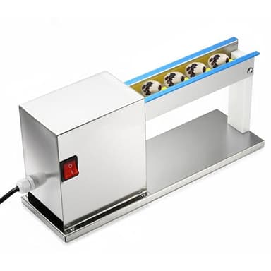 110V Electric Quai Egg Peeler, 28W Commercial Semi-Auto Boiled Quai Eggs Sheller, 304 Stainless Steel Quail Egg Peeling Machine, Fresh Hard Quail Eggs Huller 150RPM