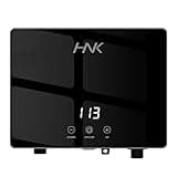 Tankless Water Heater Electric ，110v 0-3500W Whole House Tankless Hot Water Heater with Led Temperature Display for Indoor or Outdoor Black-5 Years Quality Assurance