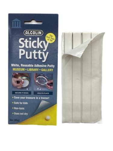 3oz Museum Sticky Putty Reusable Repositionable Museum & Gallery Quality Adhesive Putty, Won't Dry Out