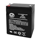 AJC Battery Compatible with Razor PowerRider 360 Electric Tricycle 12V 5Ah Electric Scooter Battery